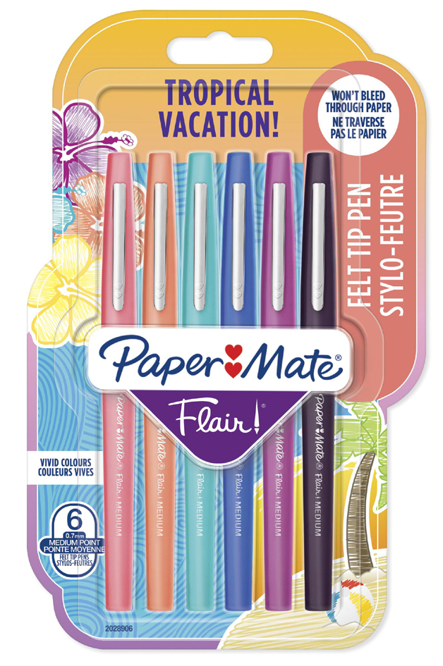 Paper:Mate Stylo feutre Flair TROPICAL VACATION, blister x6