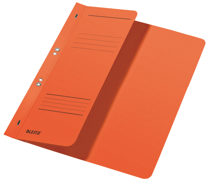 LEITZ Chemise à oeillets, carton manille, A4, orange