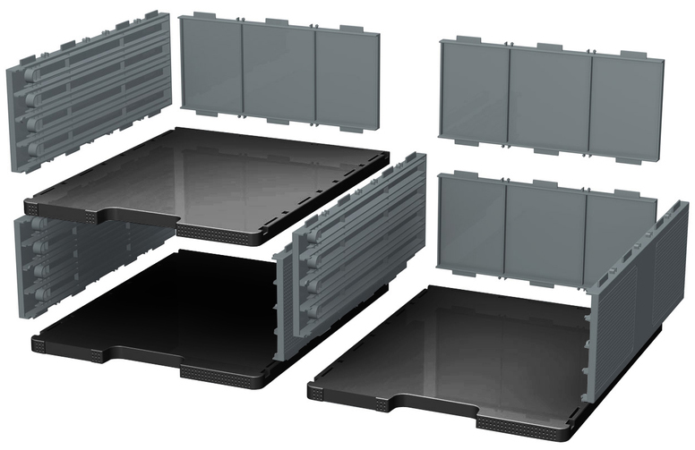 EXACOMPTA Module de classement MODULODOC Jumbo, noir / gris