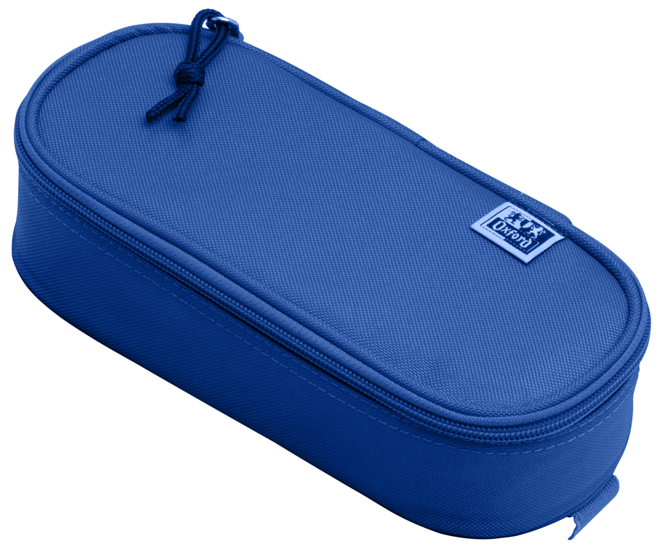Oxford Trousse, polyester, oval, bleu