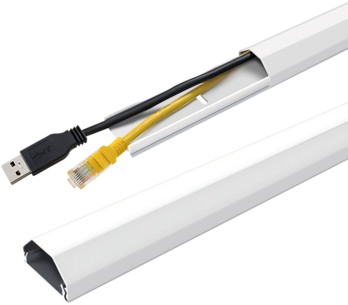 LogiLink Angle pour goulotte, 90 degrés, en ABS, blanc
