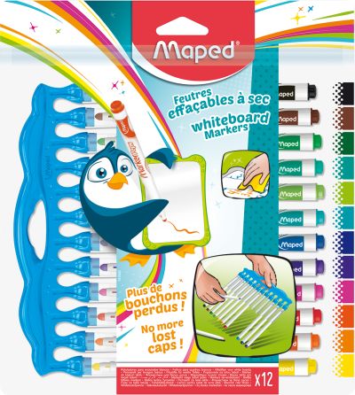 Marqueur pour tableau blanc Marker'Peps Innovation, kit de 12 dans son emballage