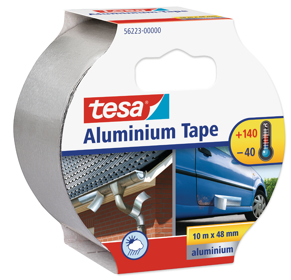 tesa Ruban isolant en aluminium, 10 m x 50 mm