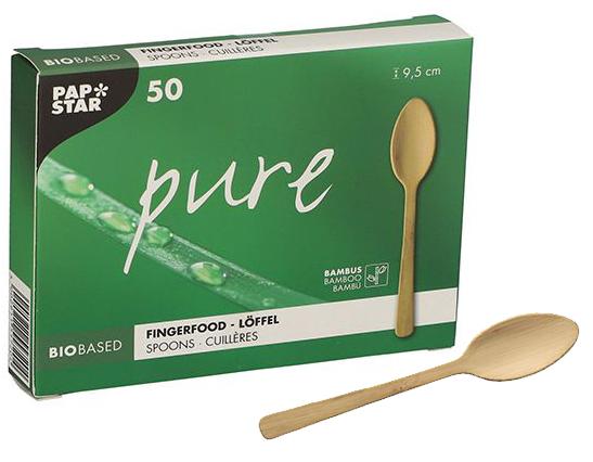 PAPSTAR Cuiller Fingerfood 'pure', 95 mm, naturel
