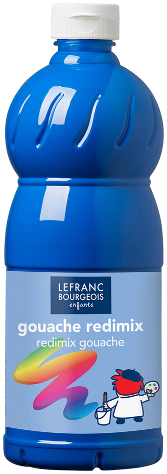 LEFRANC BOURGEOIS Gouache liquide 1.000 ml, bleu primaire