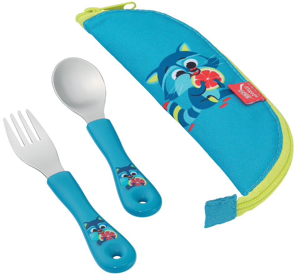 Maped PICNIK Set de couverts MINIZ Raton laveur, 3 pièces
