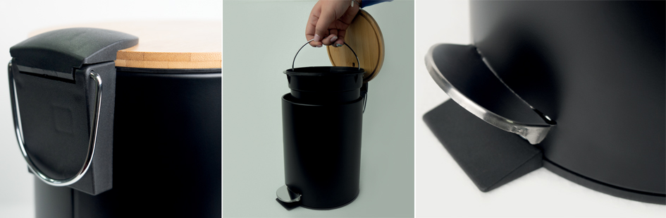 Poubelles cosmétique, à pédale