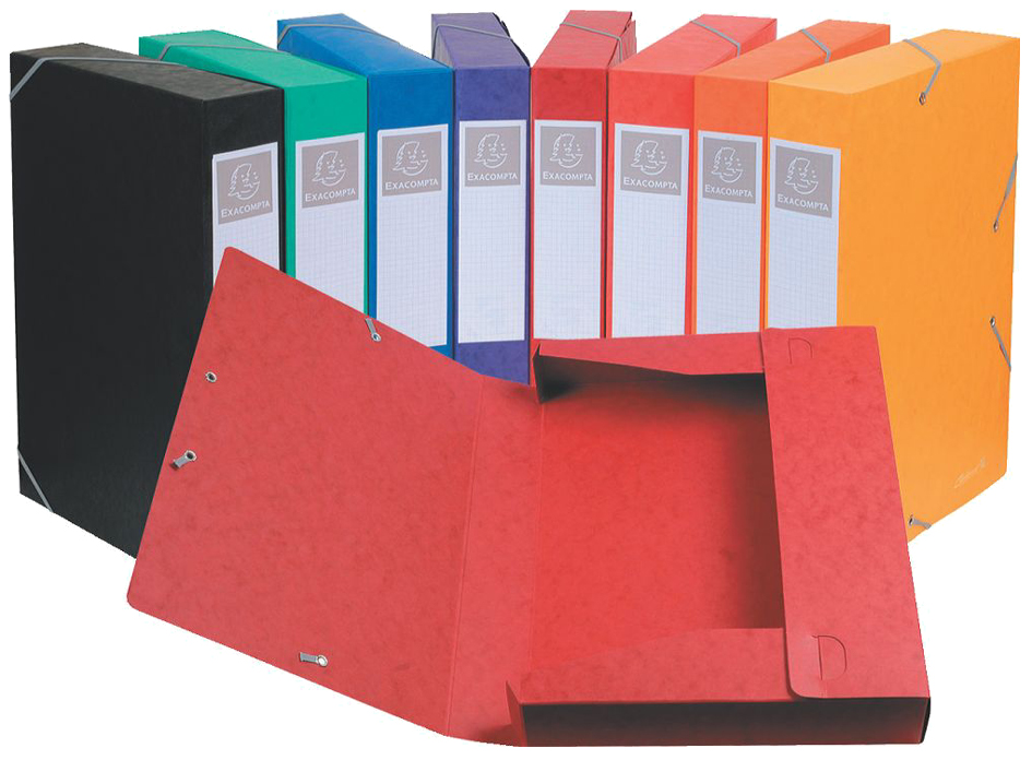 EXACOMPTA Boîte de classement Cartobox, A4, 25 mm, assorti