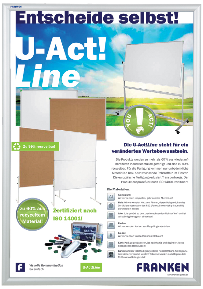 Visuel de référence: cadre porte-affiches "SECURITY", ininflammable