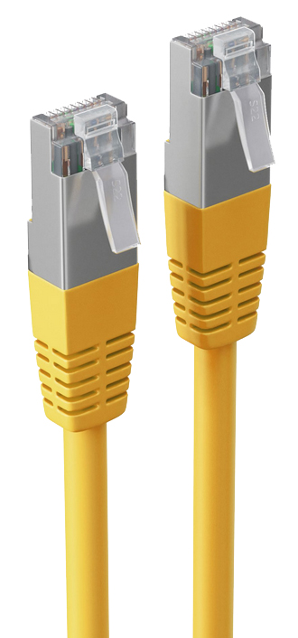 shiverpeaks Cable patch BASIC-S, cat. 6, S/FTP, 1 m, jaune