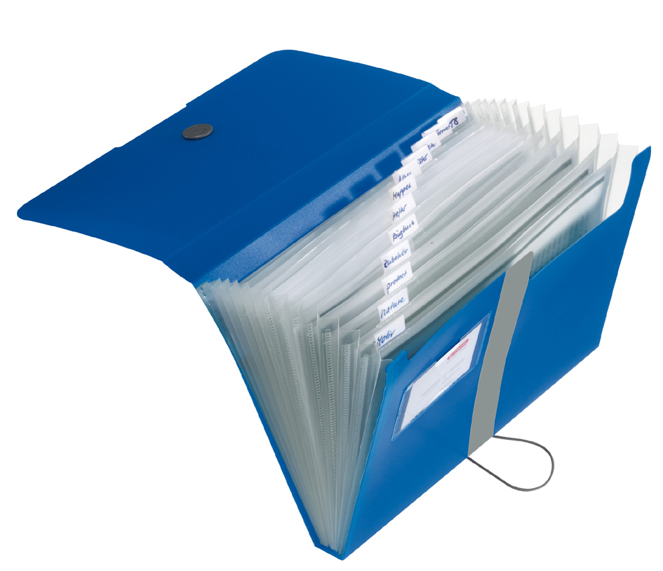 herlitz Trieur easyorga to go, 12 compartiments, bleu