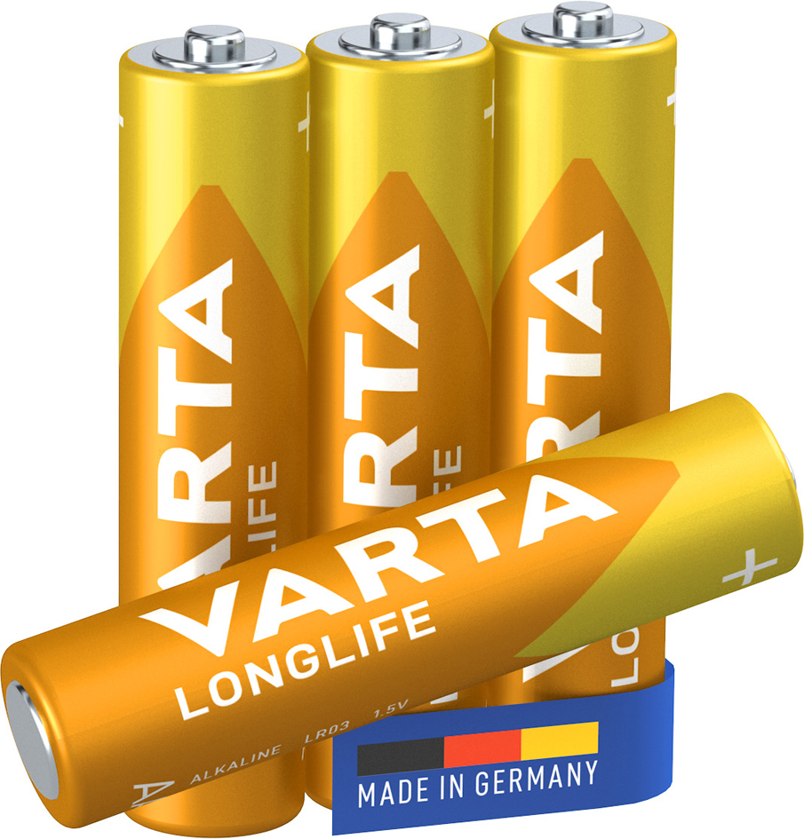 VARTA Pile alcaline Longlife, Micro (AAA/LR03)