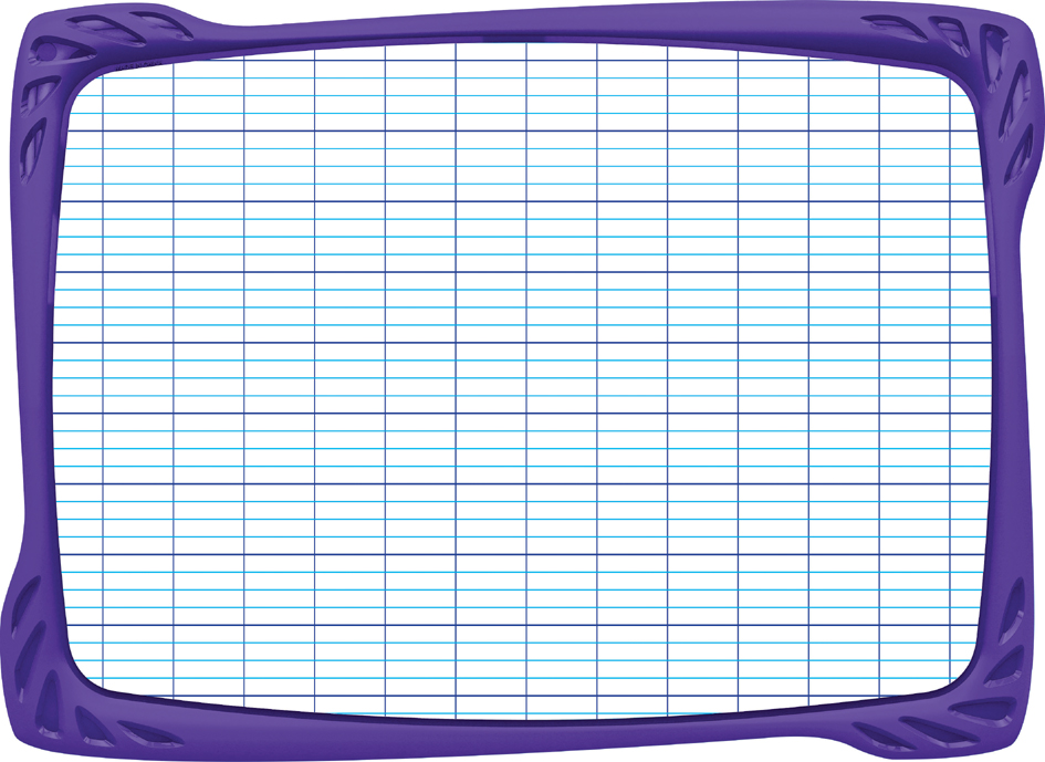 Ardoise FLEX, une face quadrillée