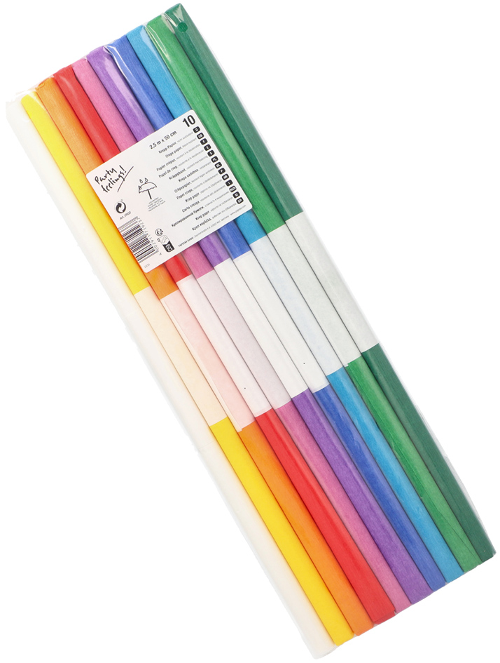 Banderolles de papier crépon