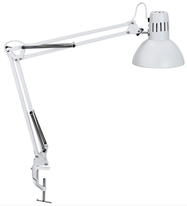 MAUL Lampe de bureau MAULstudy, avec pince, blanc