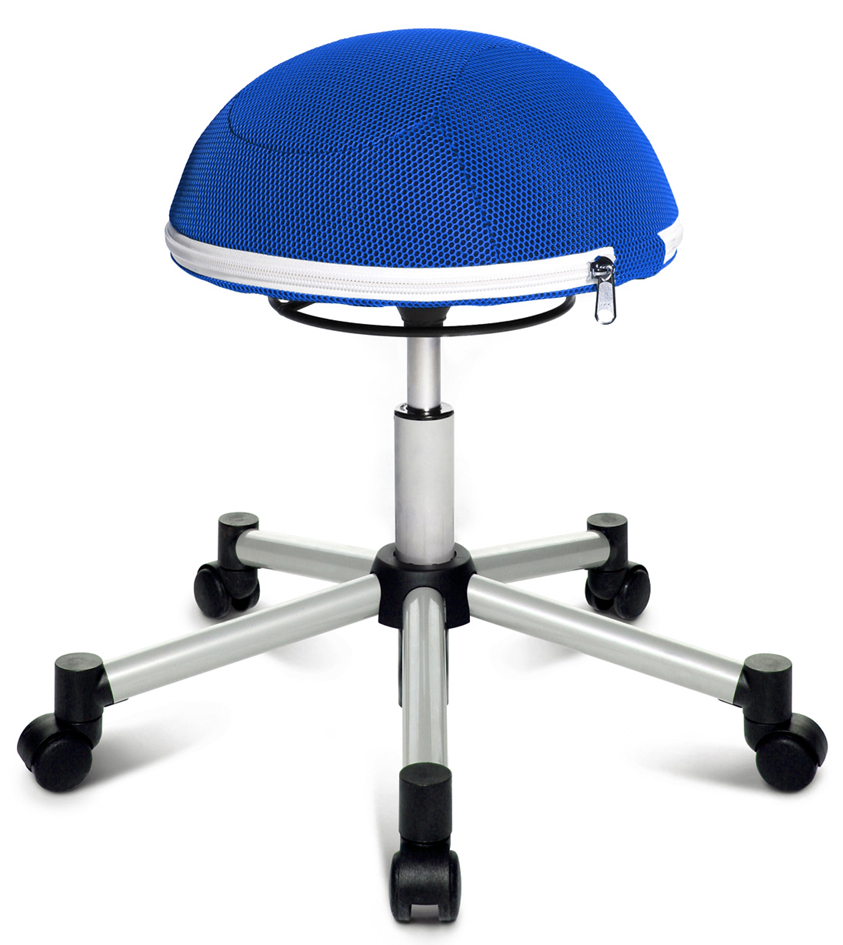 Topstar Tabouret fitness 'Sitness Half Ball', bleu