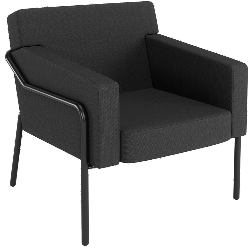 PAPERFLOW Fauteuil visiteur d'extérieur MEDSO T L anthracite