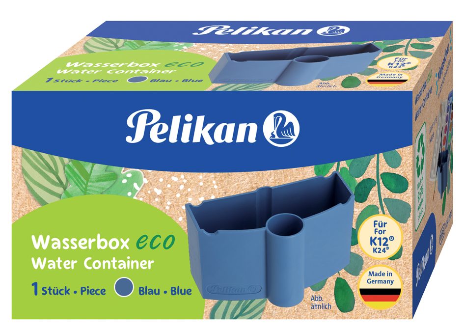 Pelikan Bac à eau eco pour boîte de peinture K12, bleu