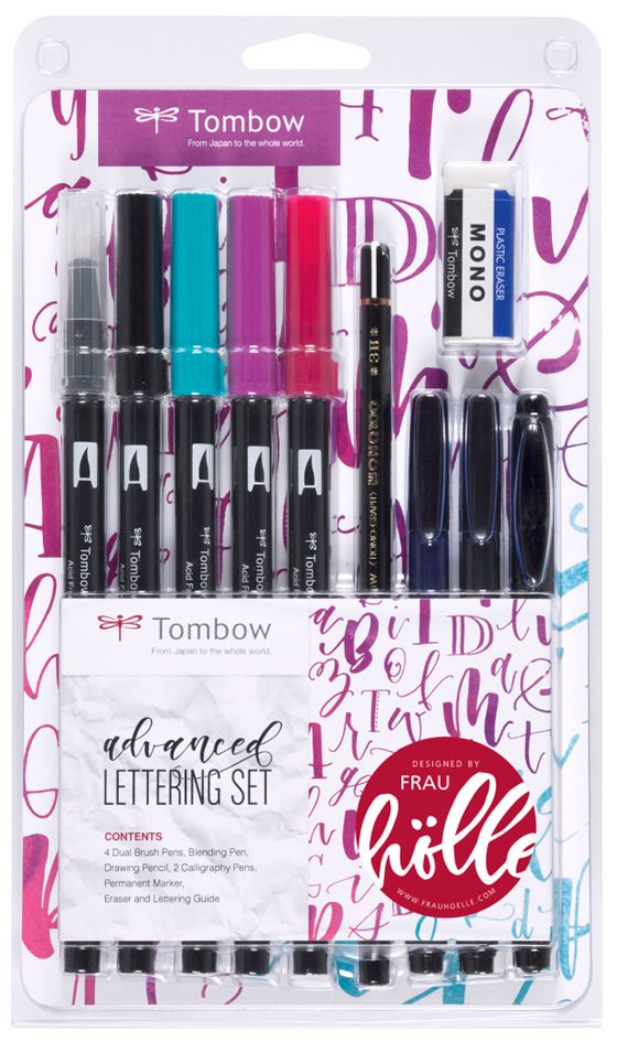 Tombow Kit de calligraphie 'advanced', kit de 10