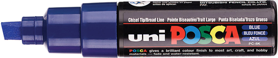 POSCA Marqueur à pigment PC-8K, bleu foncé