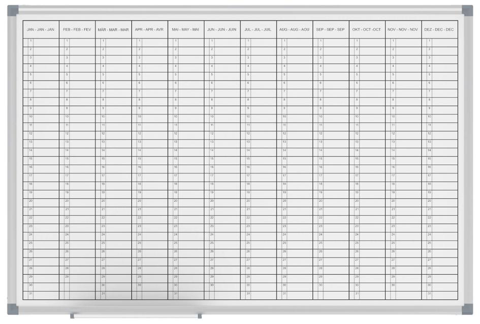 Tableau de planning annuel MAULstandard