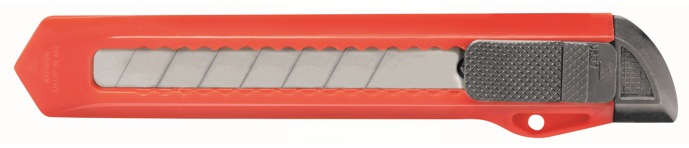 Cutter universel plastique, 18 mm, rouge