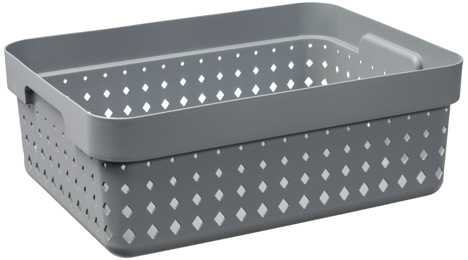 NHG Bac de rangement SEOUL BASKET M, PP, gris