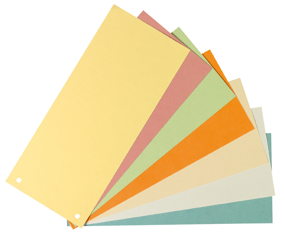 herlitz Intercalaires, pour format A4, carte lustrée, blanc
