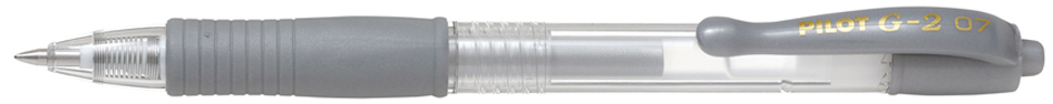PILOT Stylo bille à encre gel G2 07 Metallic, argent