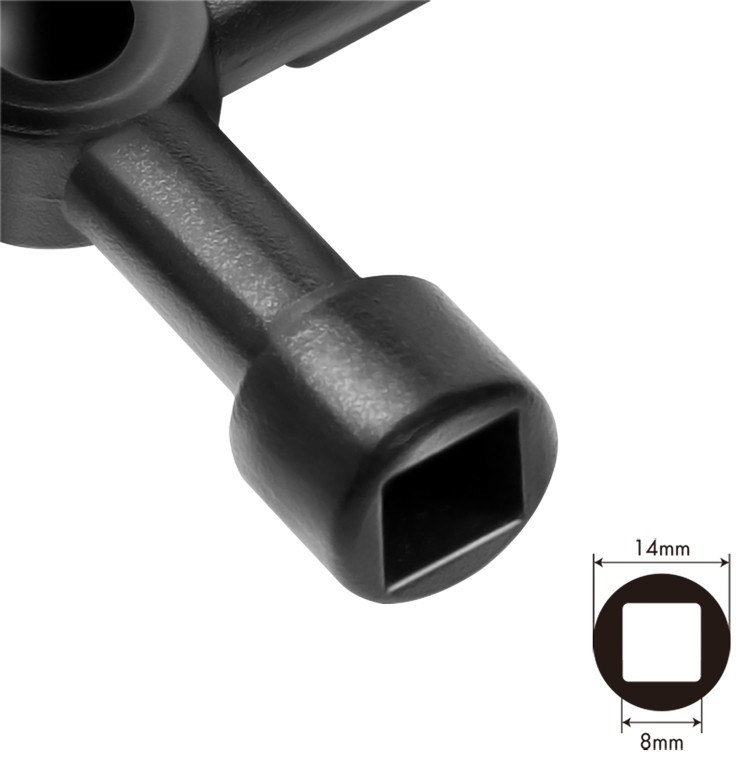 Carré: 8 mm