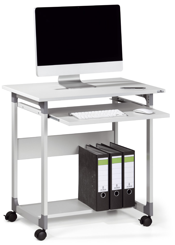 Poste de travail PC SYSTEM, gris, utilisation