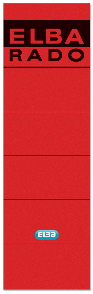 ELBA Etiquette pour dos de classeur 'ELBA RADO'- rouge