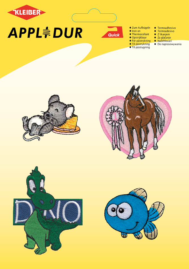 KLEIBER Assortiment d'applications 'Cartoon animal'