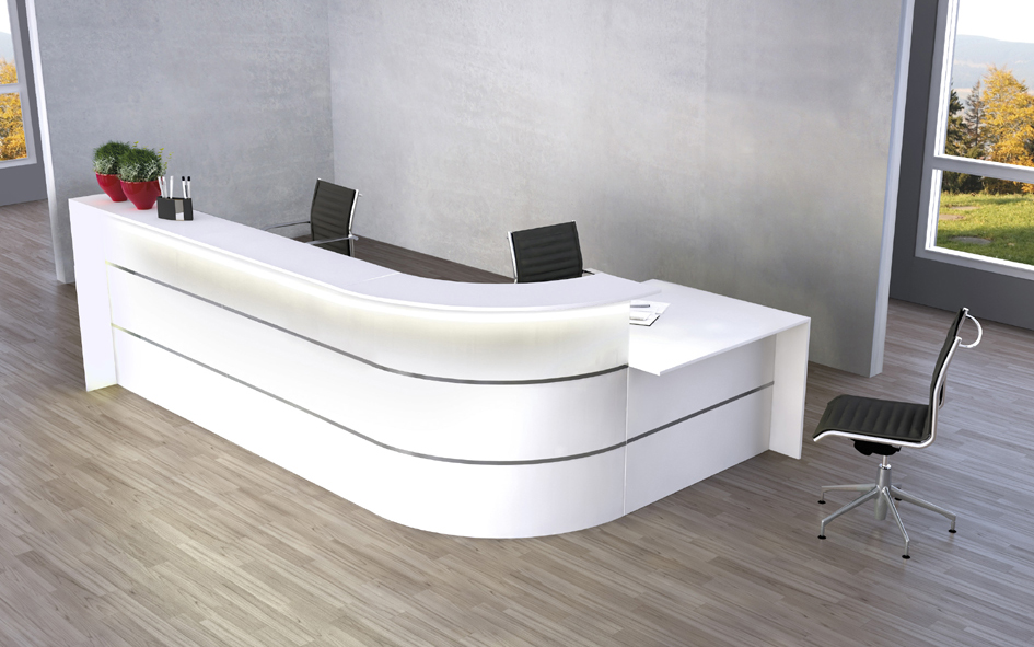 kerkmann Grand comptoir en L BARI, espace conseil
