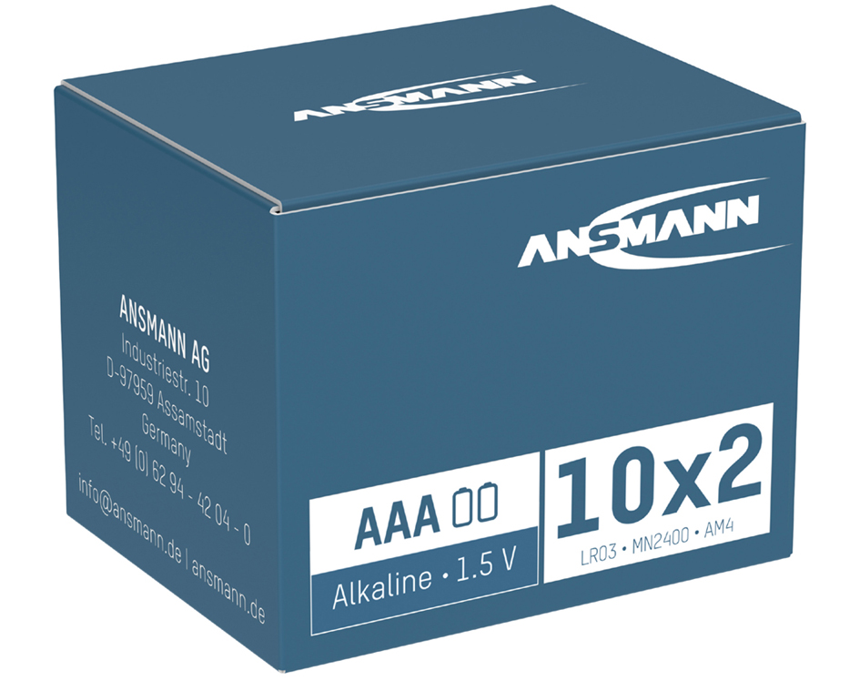 ANSMANN Pile alcaline 'X-Power', Micro AAA, présentoir de 20