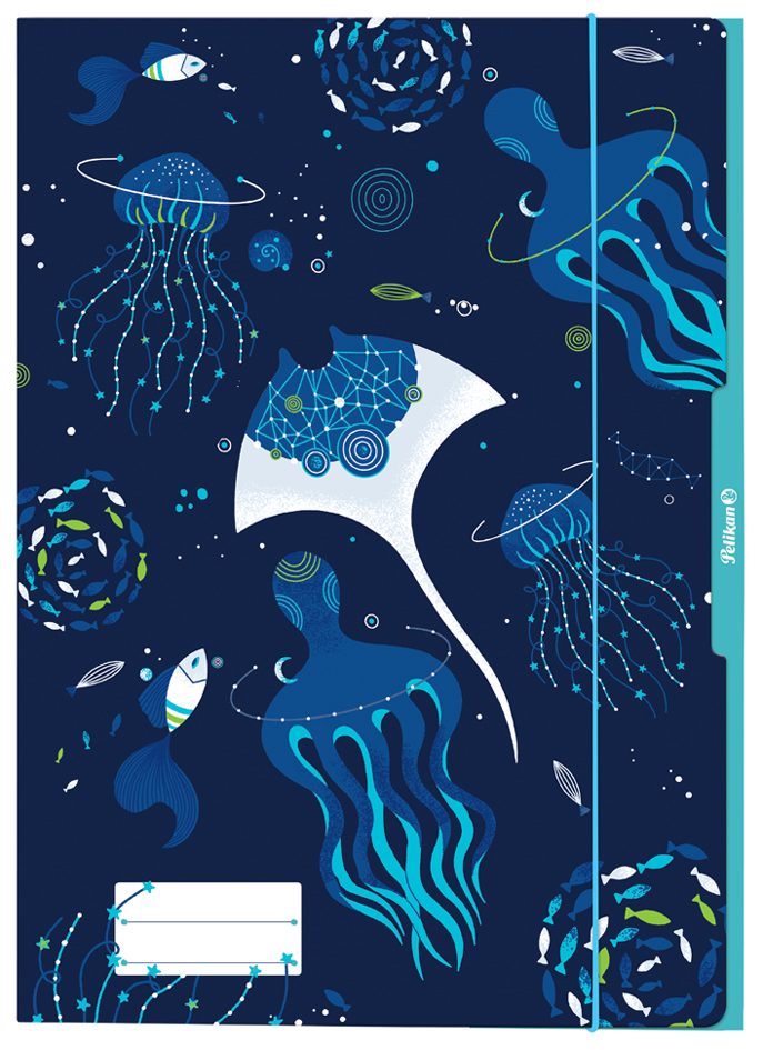 Pelikan Chemise à rabat 'monde aquatique', A3