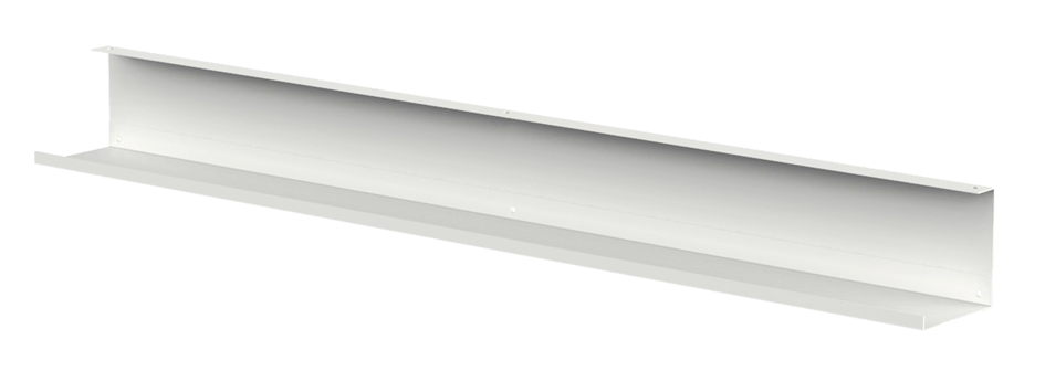 kerkmann Goulotte à câbles horizontale pour bureau, argent