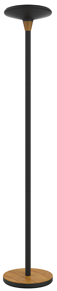 UNiLUX Lampadaire à LED BALY BAMBOO, dimmable, noir-bambou