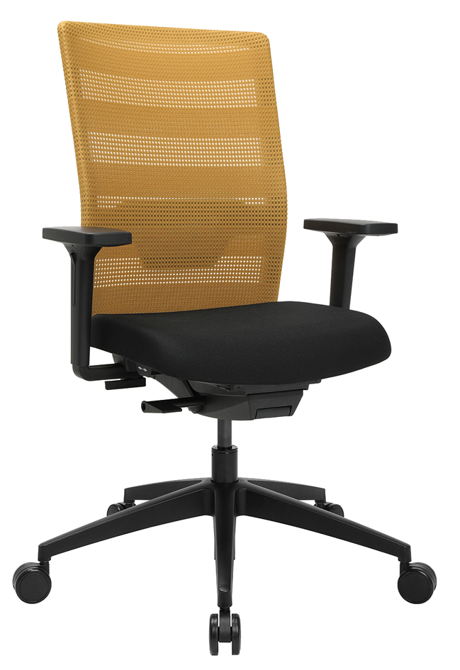Chaise de bureau pivotante "Airwork", ocre