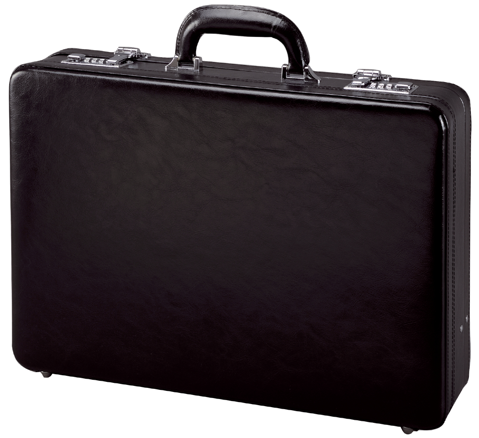 Alassio Attaché-case TAORMINA, cuir, noir