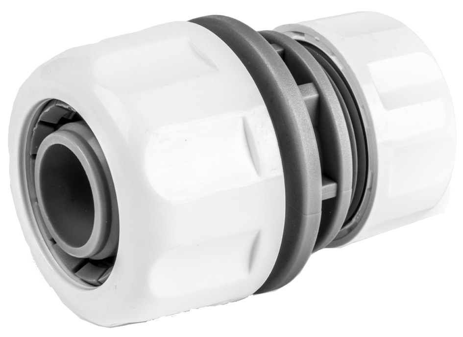 Bradas Connecteur de tuyau WHITE LINE, 1' sur 3/4', blanc