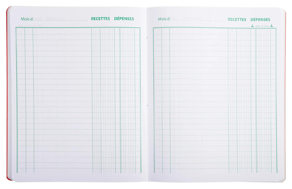 Piqûre "Recettes-dépenses", 220 x 170 mm