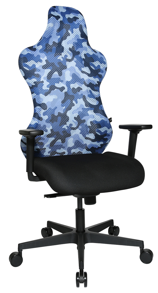 Topstar Chaise de bureau 'Sitness RS Sport', noir/bleu