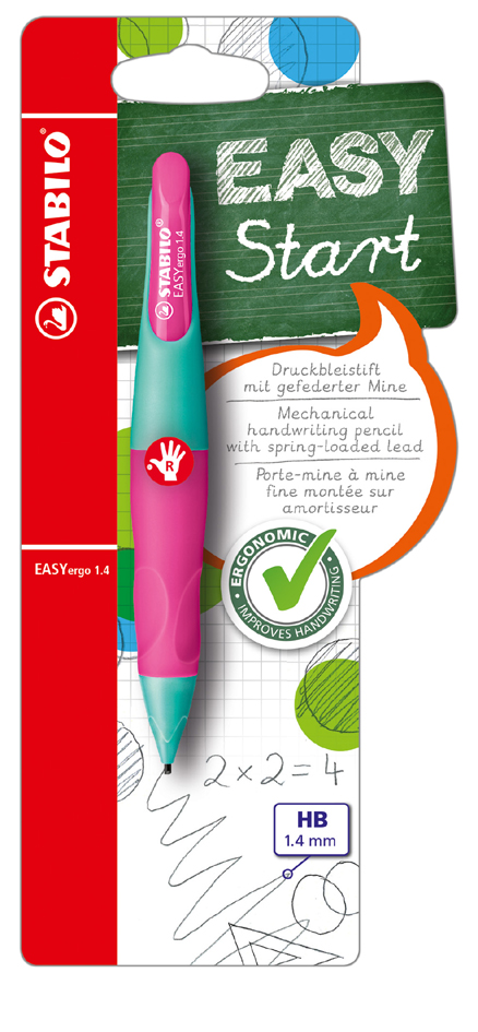 Porte-mines EASYergo 1.4, turquoise/rose fluo