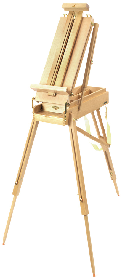 Chevalet de campagne, installé