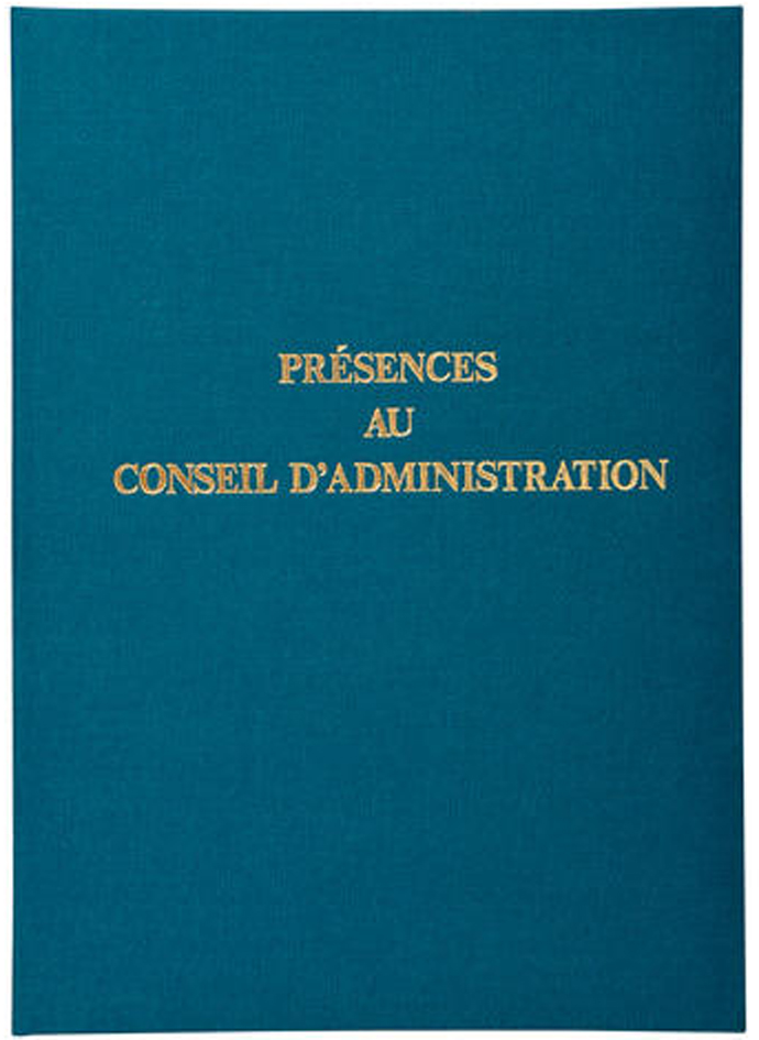 EXACOMPTA Registre 'Présences au Conseil d'Administration'