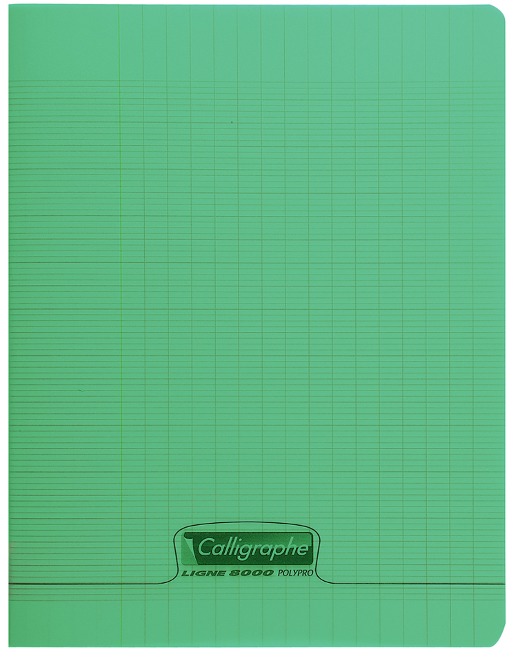 Visuel de référence: Cahier piqûre polypro, vert