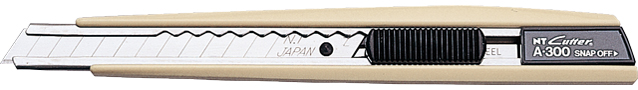 NT Cutter Cutter A-300, boîtier en plastique, beige