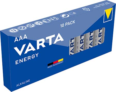 Pile alcaline "Energy", Micro (AAA), emballage