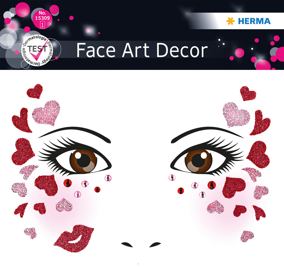 HERMA Face Art Sticker visage 'Love'